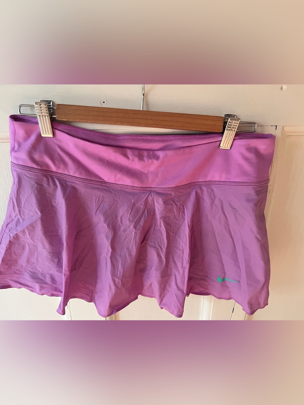 Nike purple Tennis Skirt with Teal Swoosh and under shorts